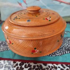 Decorative wood container