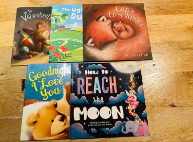 Kids Bedtime Story Books x5 - Velveteen Rabbit, Ugly Duckling & More