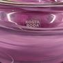 Kosta Boda Swedish Pink Glass Swirl Bowl Tealight Holder Signed Image 5