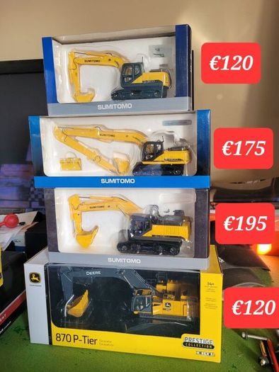 diecast excavators construction 1/50