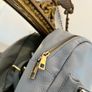 Genuine leather mini backpack light blue leather - Florence Italy Image 3