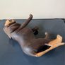 Vintage Wooden Lion Sculpture Image 5