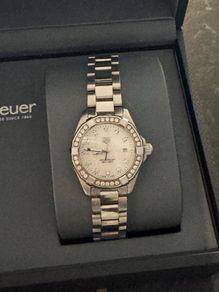 Tag heuer aquaracer ladies watch factory mother of pearl
