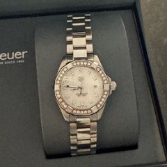Tag heuer aquaracer ladies watch factory mother of pearl