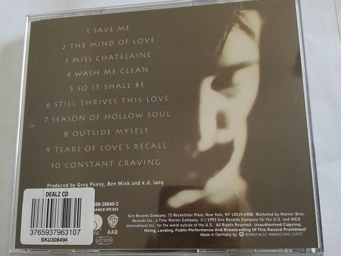 Cd - K.d. Lang - Ingenuity