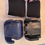 Two high-backs (one can be dismantled into two pieces), one is a travel high-back booster that folds into itself for travel.  The others are perfect for spares in the boot for lifts.  Well-used, fair condition but clean Image 3