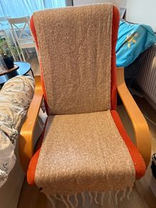 Ikea fabric armchair cushion chair seat