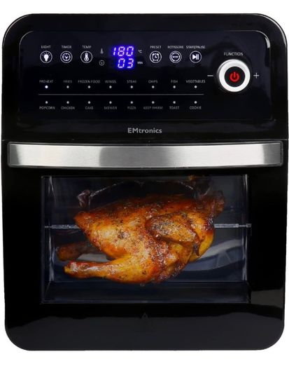 Air Fryer Oven Combi, Rotisserie and Grill, Large Family Size 12L with 16 Pre-Set Menus for Oil Free Cooking (FREE POSTAGE)