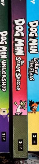 Dav Pilkey Dog Man 3 Book Bundle (Books 2, 5, 12) Graphic Novels - 1 Hardback