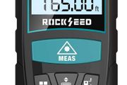Laser Measure 50M/165ft,RockSeed Digital Laser Distance Meter with 2 Bubble Levels,Portable Laser Rangefinder M/in/Ft Unit Switching Backlit LCD and Measuring Distance/Area/Volume/Pythagorean