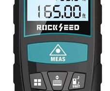 Laser Measure 50M/165ft,RockSeed Digital Laser Distance Meter with 2 Bubble Levels,Portable Laser Rangefinder M/in/Ft Unit Switching Backlit LCD and Measuring Distance/Area/Volume/Pythagorean