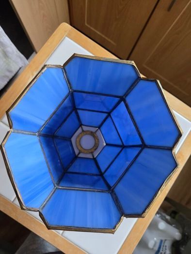Blue Glass Lampshade