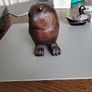 Owl carved wood Image 3