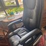 High Back Executive Office Chair, Black Faux Leather, Excellent Condition Image 2