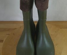 Rontani Made in Italy Green Wellington Boots EU 39 UK 6 Fleece Lined Winter Wellies