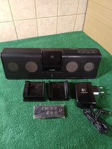Logitech mm50 Portable iPod/iPhone Rechargeable Bluetooth speakers with case