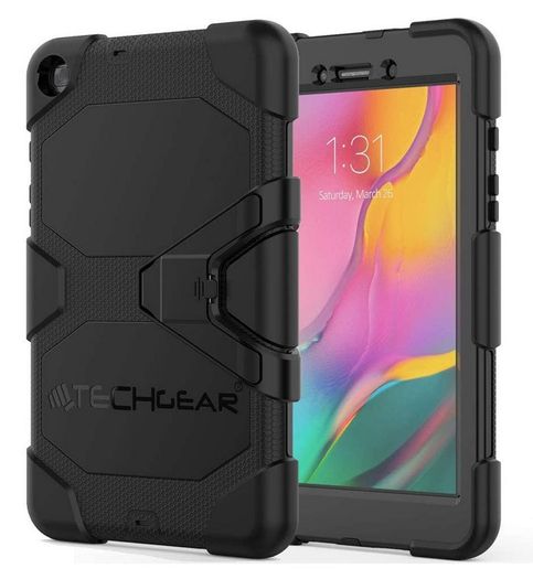 TECHGEAR G-SHOCK New Samsung Galaxy Tab A 8.0" 2019 Case (SM-T290 / SM-T295) Tough Rugged HEAVY DUTY, Armour Shockproof Survival Case with Stand