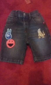Fab Next Denim Badge Shorts
