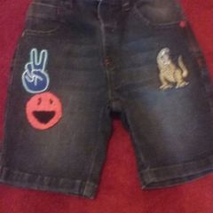 Fab Next Denim Badge Shorts