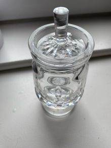 Vintage Waterford Crystal Condiment Jar
