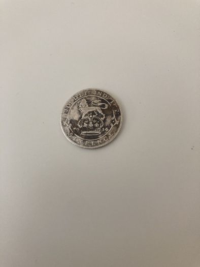 English six pence 1914