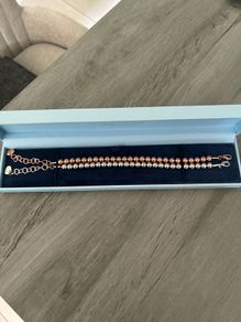 Newbridge Rodium Plate Small Bead Bracelet x 2