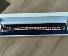 Newbridge Rodium Plate Small Bead Bracelet x 2
