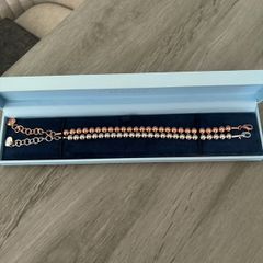 Newbridge Rodium Plate Small Bead Bracelet x 2