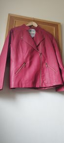 Brand new red faux leather jacket