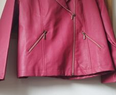 Brand new red faux leather jacket