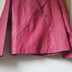 Brand new red faux leather jacket