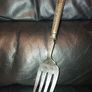 Vintage silver plated fork Image 2