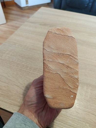 Native American Bear Figurine on Sandstone
