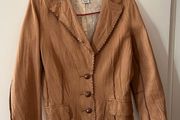 vintage tan leather jacket