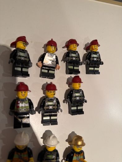 lego firemen minifigures x 13