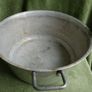 Vintage Aluminium Metal Handled Cooking Pot , Rustic Jam Pan Farmhouse Decor Image 4