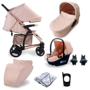 Mybabiie 3 in 1 travel system  rose gold