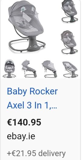 Mastela 3 in 1 multifonctional rocker swing