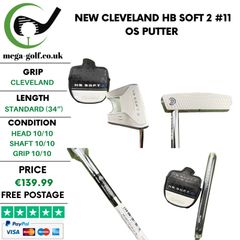 New Cleveland HB Soft 2 #11 OS Putter / 34"
