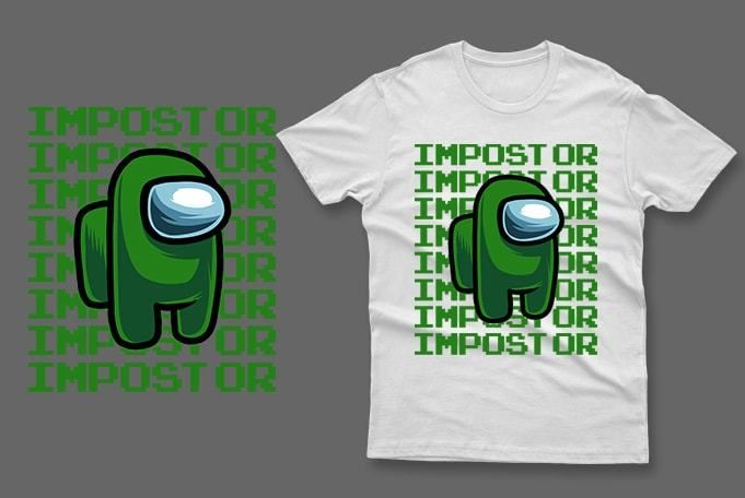 Dark green impostor among us t-shirt impostor t-shirt