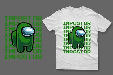 Dark green impostor among us t-shirt impostor t-shirt
