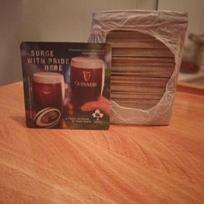 Pack of Guinness Beer Mat's Home Bar Man Cave