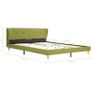 Bed Frame Green Fabric 150x200 cm Image 7