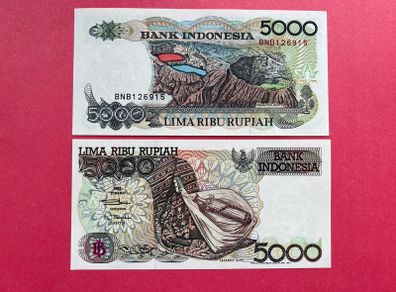 Indonesia  5000 Rupiah  1997   ( uncirculated)
