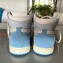 PRICE DROP! BARGAIN! UK Size 7.5 (but closer to an eight) and EUR 42 Air Jordan 1 Zoom CMFT 2 High White Phantom University Blue. As photos demonstrate, these are hardly worn, have no marks and are virtually as new. Image 4