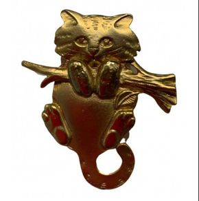 Vintage cat brooch