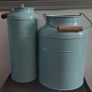 Vintage 1999 IKEA milk can blue Image 3