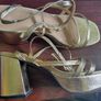 Simply Be Gold Sandals (Size 6) Image 2