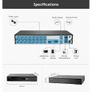 27544 Sannce 5in1 16ch 1080p Lite H.265 Dvr Digital Video Recorder 2tb Image 7