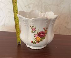 Vintage Old Windsor Pottery Floral Jardiniere Ceramic Planter